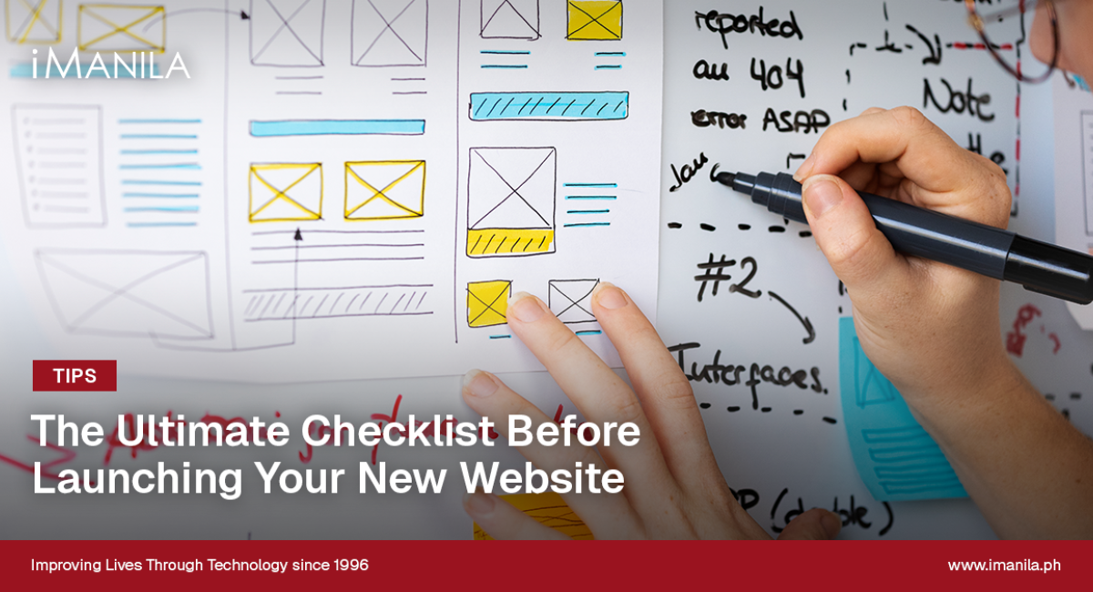 The Ultimate Checklist Before Launching Your New Website banner