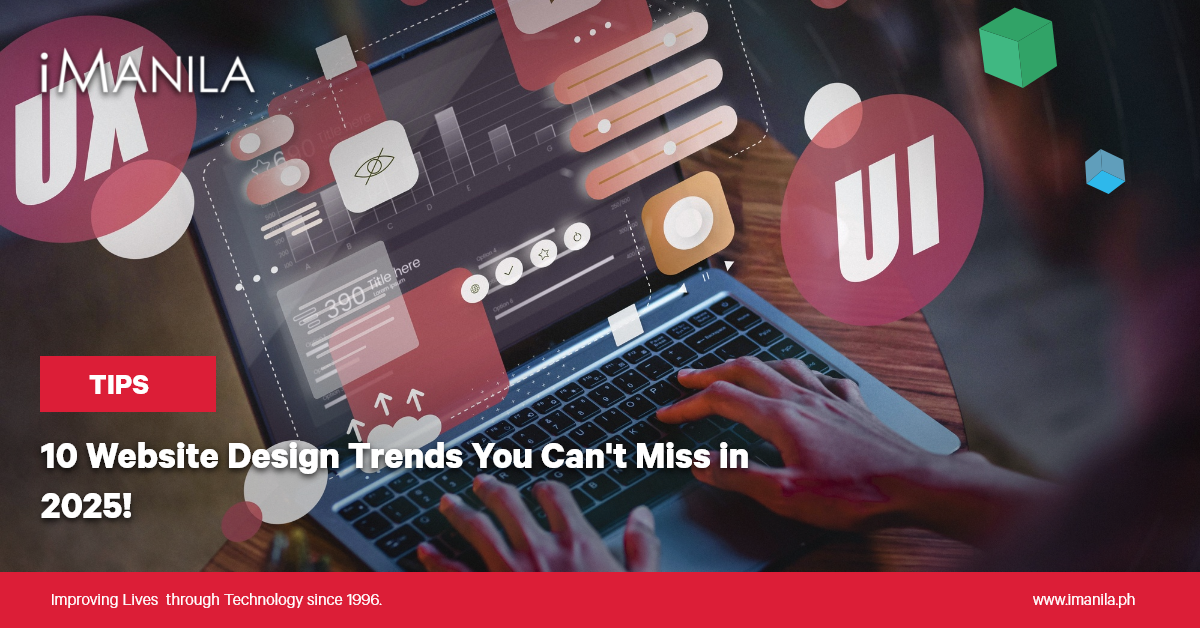 10 Website Design Trends You Can't Miss in 2025! Blog Banner iManila