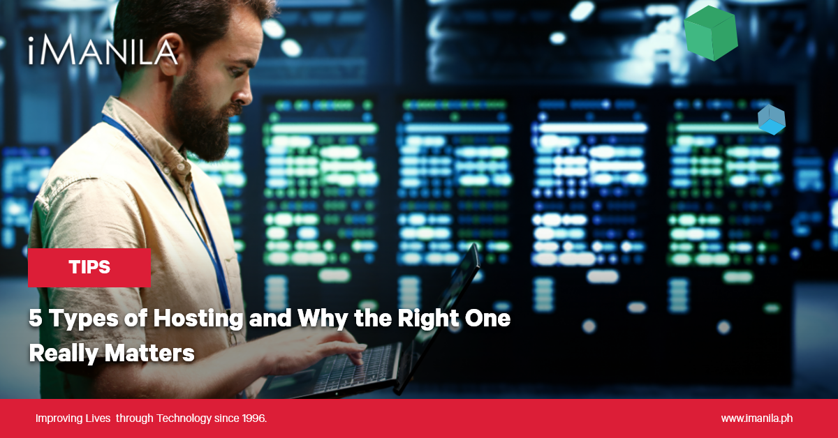 5 Types of Hosting Blog Banner