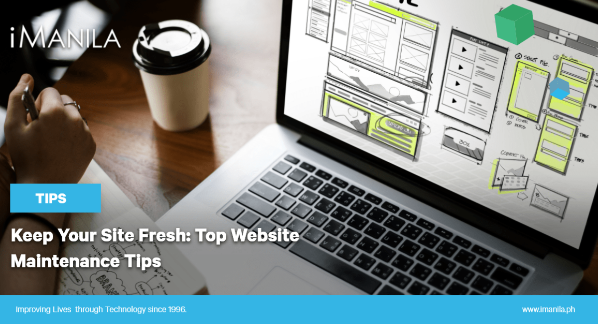 Keep Your Site Fresh: Top Website Maintenance Tips blog banner iManila