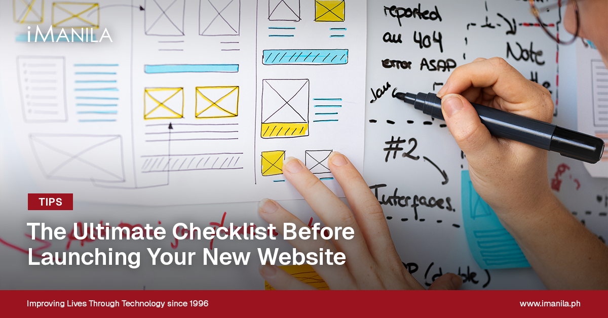 The Ultimate Checklist Before Launching Your New Website banner